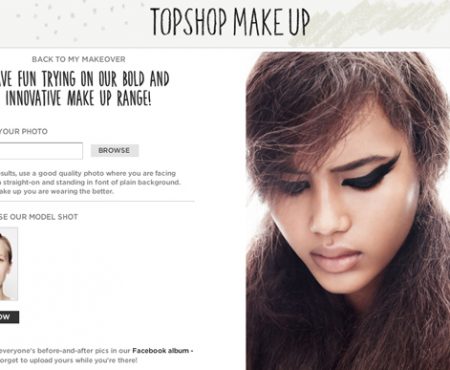 Topshop Virtual makeover