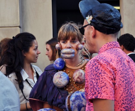 Streetstyle @ Prada fashion show