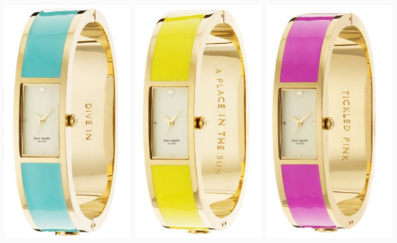 Carousel bangle: i nuovi orologi di Kate Spade