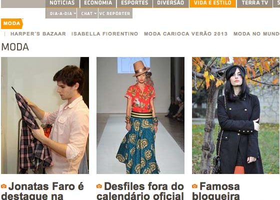Intervista per Terra.com.br, il portale di notizia brasiliano più seguito