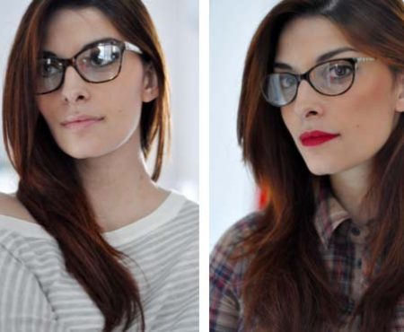 Vogue eyewear: “Ma che occhiali ti metti?” – Due modelli, due look, due make-up diversi