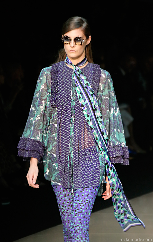 Just Cavalli primavera estate 2015, sfilata Just Cavalli, Just Cavalli fashion show, milan fashion week ss 2015, milan fashion week, milano moda donna, settimana della moda, trend seventies, trend anni settanta, trend hippie, look hippie, Laura Manfredi foto