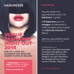 VFNO, Hairdressr, piega gratis, Vogue Fashion Night Out, tagli capelli, app parrucchieri, parrucchiere gratis