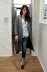 Your twin-set style, concorso twin-set, blogger contest, blogger twin-set, outfit blogger, outfit Laura Manfredi, cappotto taglio maschile, cappotto taglio dritto, mary jane, cinturino a T, jeans straight, Laura Manfredi fashion blogger, outfit of the day