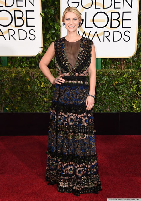 Claire Danes in Valentino, Golden Globe Awards, Golden Globes 2015